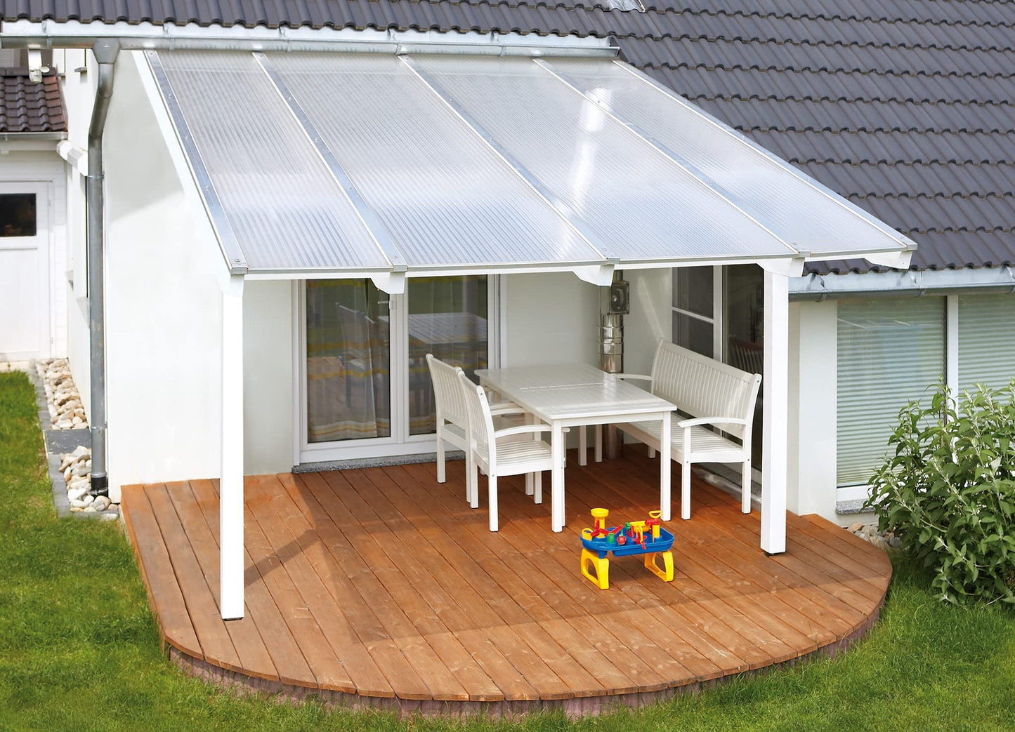 Falken Design Polycarbonate Roof Panel Twinwall (Multiwall) Bronze 24 in. x 48 in. x 1/4 in. (6MM) Thick (Set of 4)