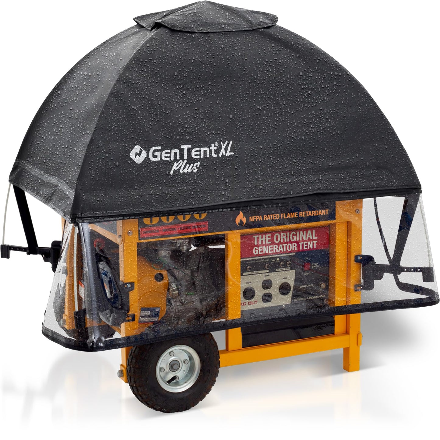 GenTent XL Open Frame Running Cover - Universal Adapter Kit Generator for Larger Generators Tent (Onyx, XL - Plus)