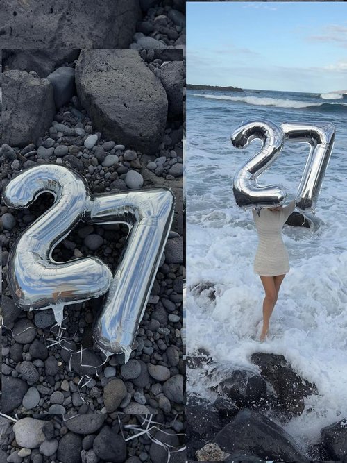17 Silver Foil Number Balloon - 40 Inch Birthday Decoration for 17th Anniversary Celebrations