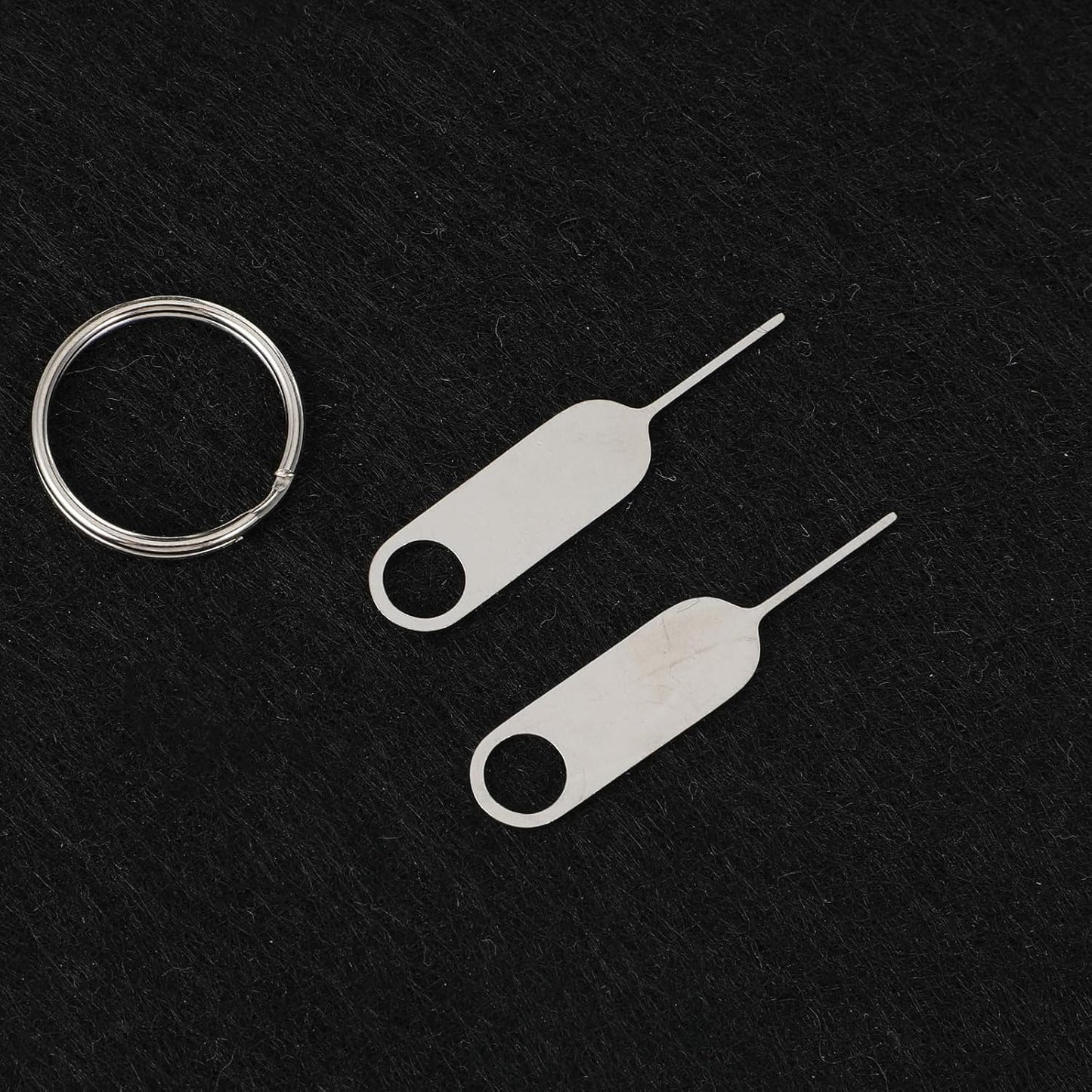 Apojgitn 2Pack Universal Sim Card Tray Removal Tool, SD Removal Opening Tool with A Key Ring Ring Compatible with Most