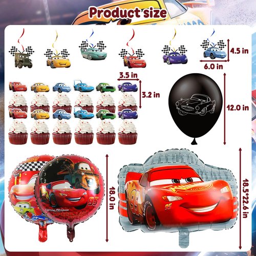 53 PCS Party Decorations Include Happy Birthday Banner, Balloons, Backdrop, Tablecloth, Toppers for Adult Theme Birthday Party Supplies