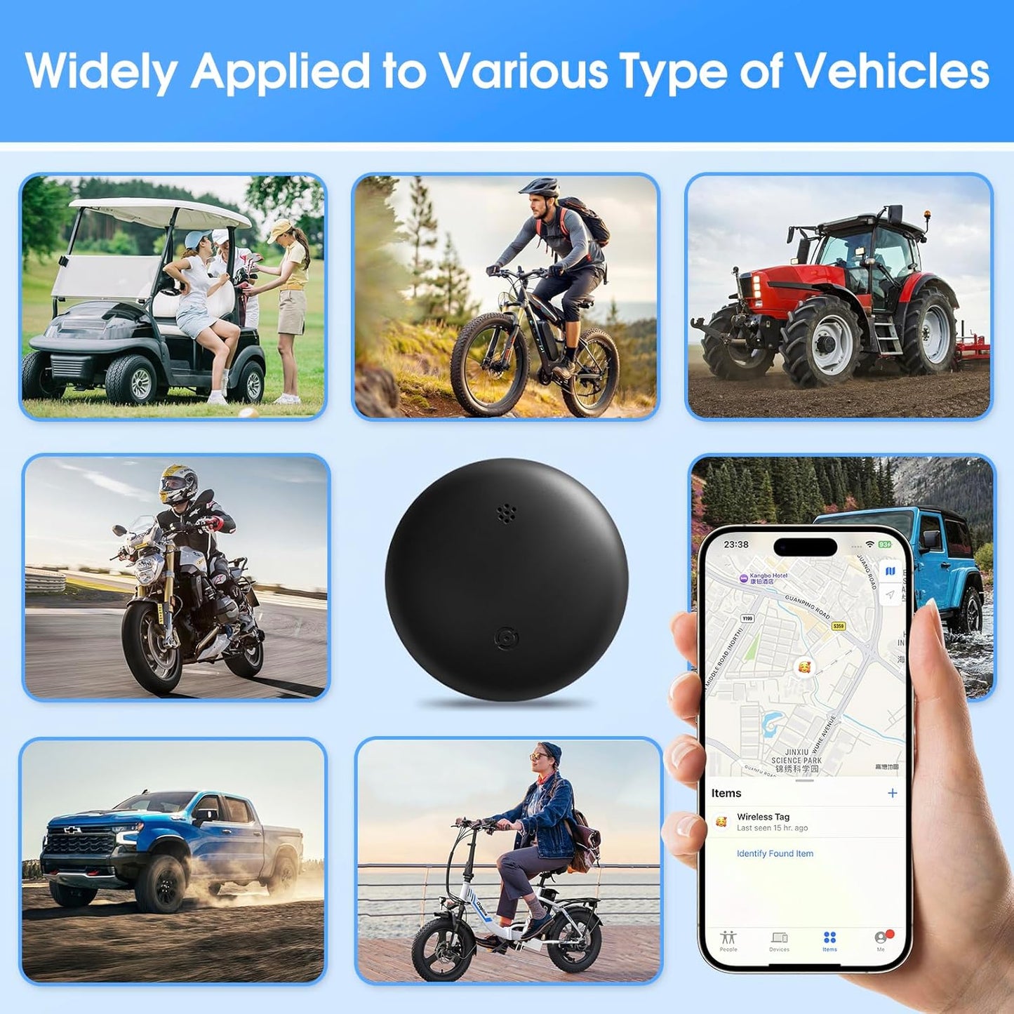 SCIREATH Mini GPS Tracker for Vehicles (for Android), Hidden Car Location Tracker w/Magnetic Case, Mini Hidden Item