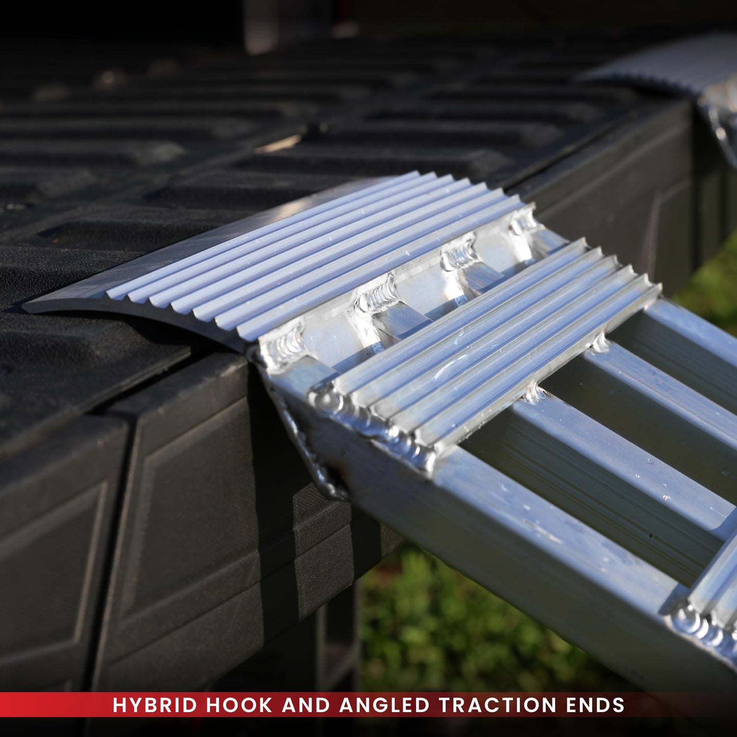 GEN-Y HITCH Lightweight Aluminum ATV Ramps, 1 Ft x 7 Ft 10 in, 750 lbs Capacity Per Ramp, 46 lbs