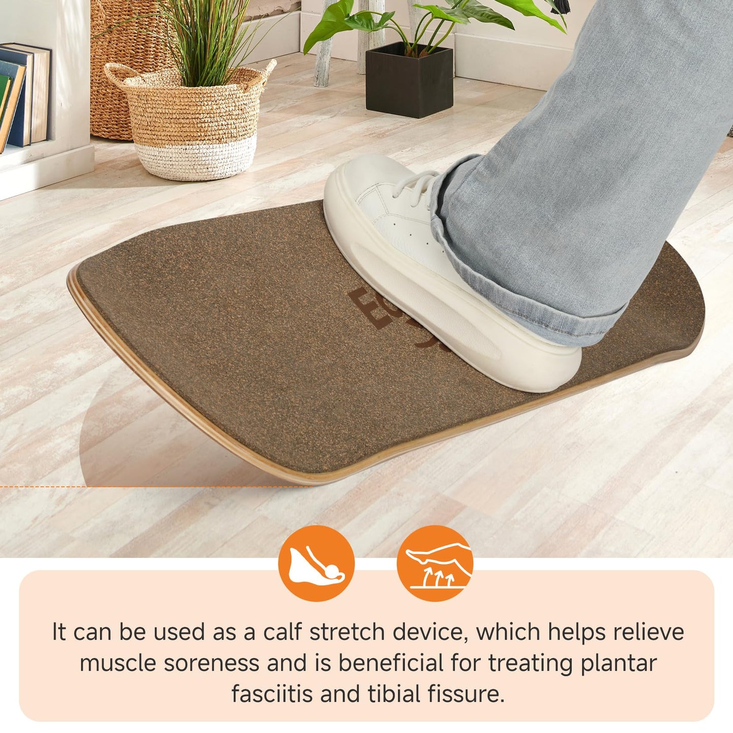 Edovaf Balance Board- Gift for Adults & Kids,Wood Wobble Balance Trainer Board,Premium Slip-Resistant Surface Portable Fitness Equipment,Suitable for Core Workout, Standing Desk Exercise, Home Gym, Yoga