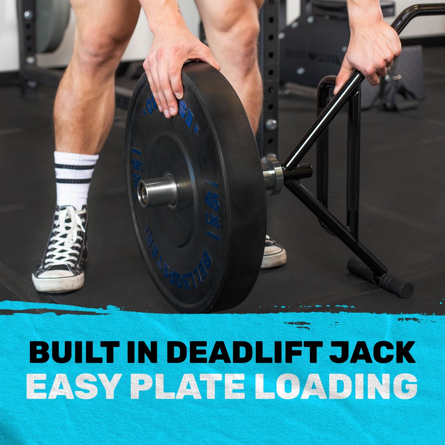 Trap Bar [Bells of Steel] Hex Bar Deadlift, Open-Ended Frame Trap Bars for Weight Lifting, Gym Equipment for Home and Commercial, Built-in Deadlift Jack & Rotating Sleeves, 700 lb Capacity