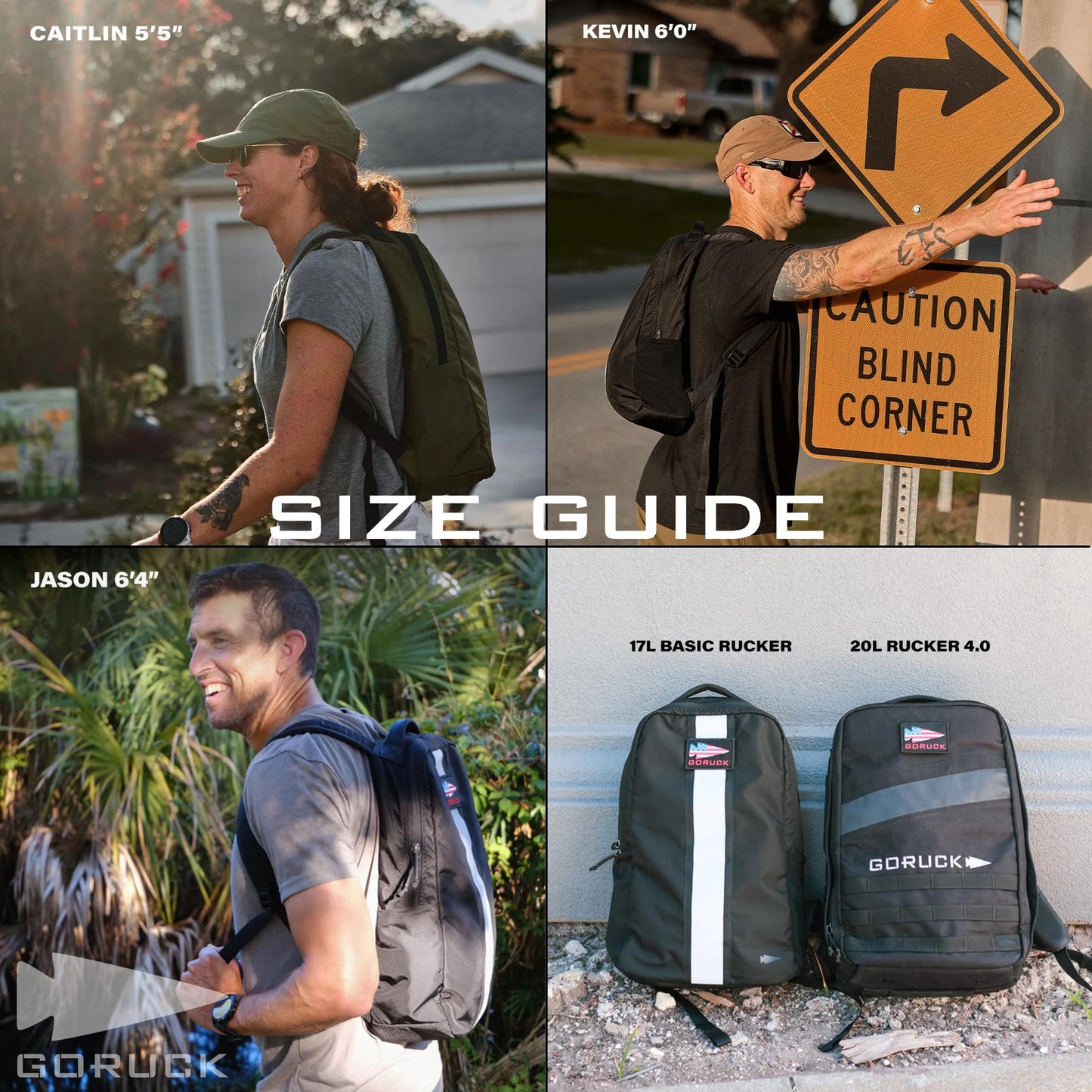 GORUCK Basic Rucker 17L Tactical Backpack – Durable Rucksack & MOLLE Daypack – Military Backpack for Men & Women - for Outdoor, Hiking, Training & Travel – Black