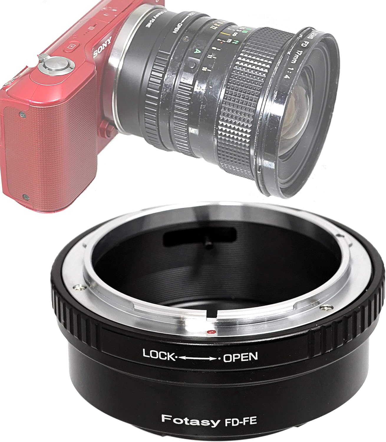 Fotasy a7 a7R a7s a9 a7c 1 a6600 a6500 a6400 a6300 a6100 a6000 a5100 a5000 a3500 ZV-E10 FD Lens to E Mount Adapter