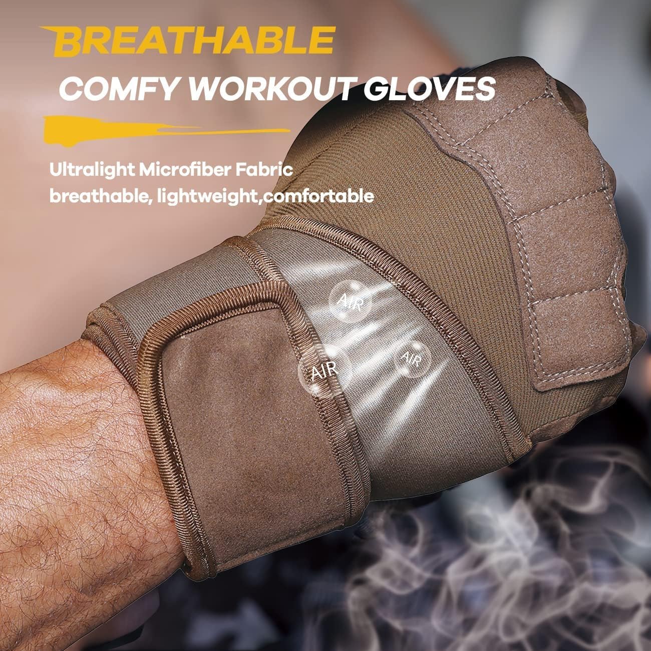 Foclassic Workout Gloves for Men Women - Weight Lifting Gloves With Wrist Wrap Support, Palm Protection and Grips for Gym Exercise, Cross Training