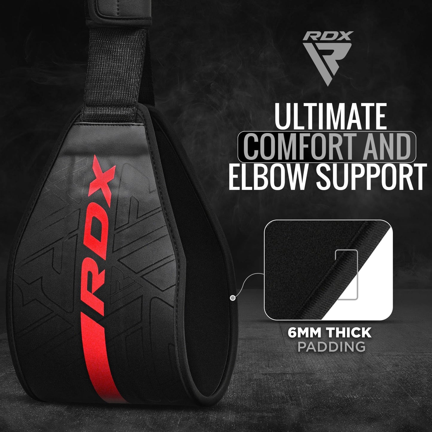 RDX AB Straps for Pull Up Bar Hanging (Pair), Maya Hide Leather, Abdominal Muscle Building Padded Arm Support Slings with D-Ring Strap, Leg Raise Exercise Fitness Workout Strength Training, Men Women