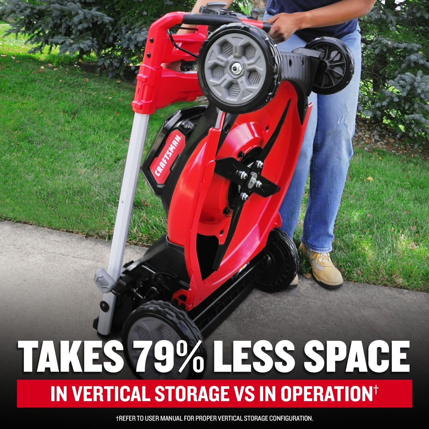 CRAFTSMAN V20 BRUSHLESS RP 21 in Rear Wheel Driver Mower, 2 x 9Ah Batteries and 2 Chargers Included, Up to 70 Min of Runtime, Self-Propelled, LED Headlights, Dual Blades (CMCMWSP320X2)