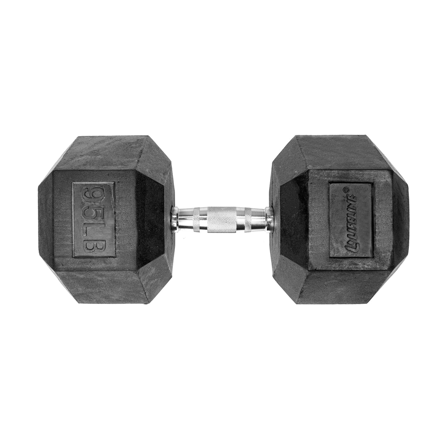 Lifeline Hex Dumbbells – Premium Quality, Low Odor, and Ergonomic Knurled Handle, 70 lb