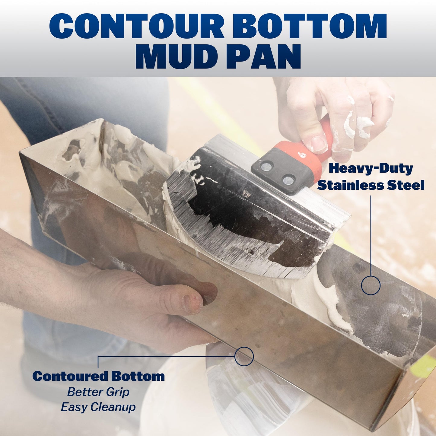 WAL-BOARD TOOLS Deluxe Drywall Finishing Tool Kit, Mud Pan, MultiTool, Taping Knife, Bucket Scoop, Saw, Mud Mixer, DTKFNSH2