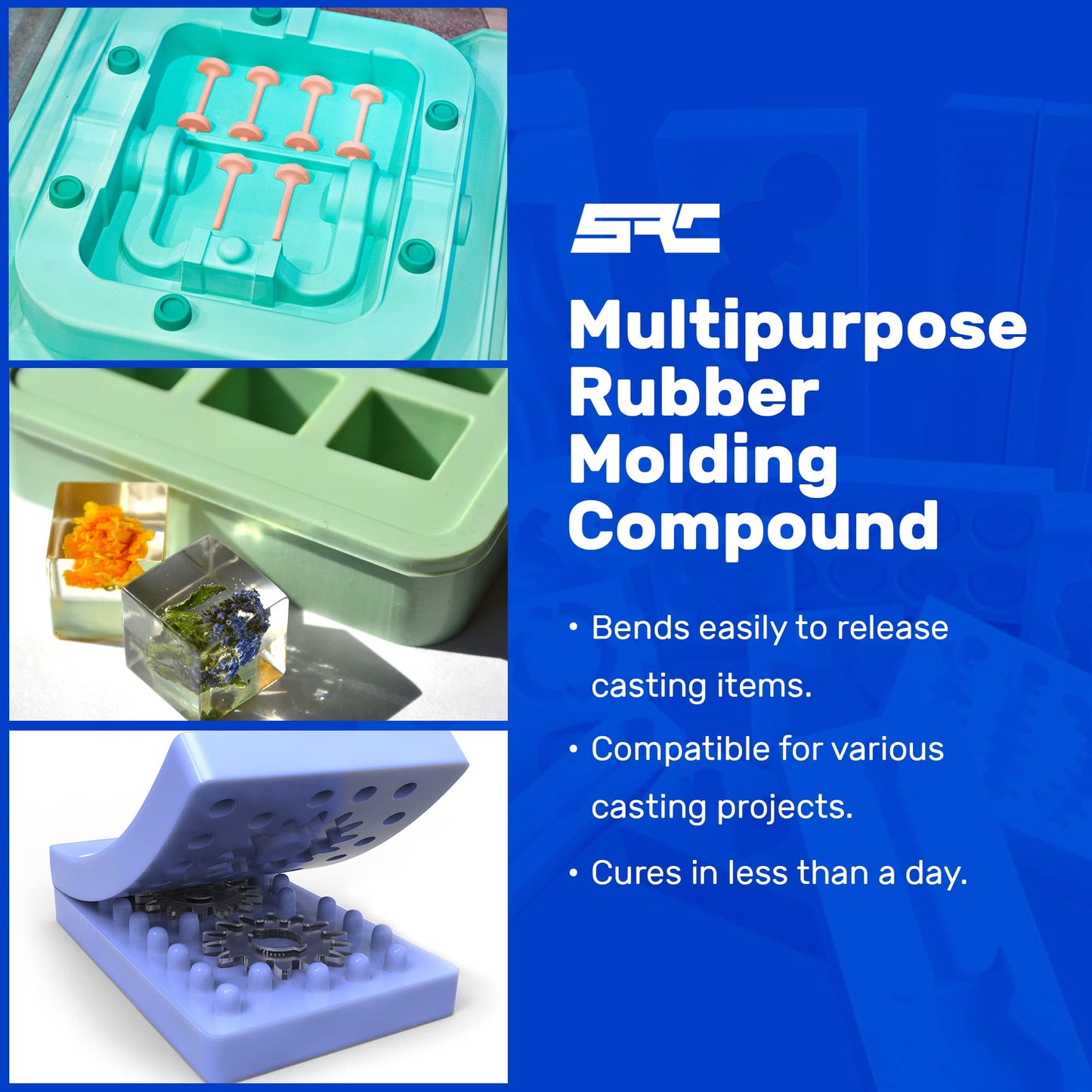 SPRESIN Cast-A-Mold 25T RTV 1 Gal, 2-Part, Liquid Silicone Mold Making Kit, Rubber Molding Compound, Perfect for Jewelry Making, Casting Epoxy Resin, Wax, Soap, Plaster, Cement, and Concrete