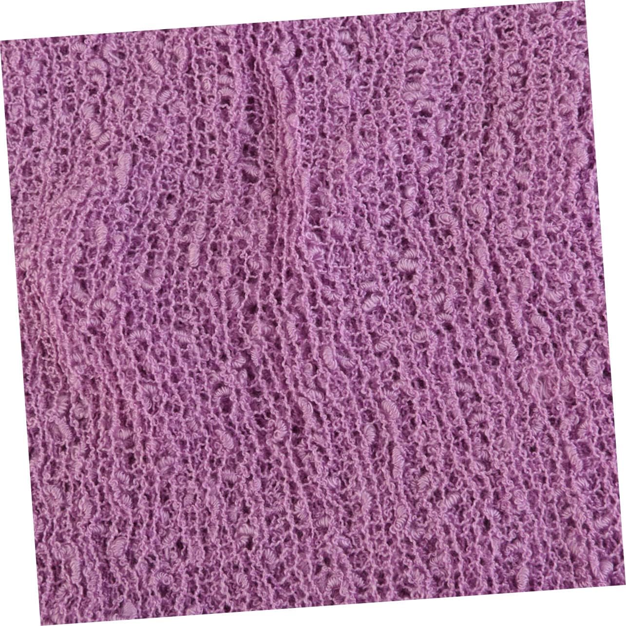 LABRIMP Photography Stretch Wrap Light Purple for Photoshoots Versatile Swaddle with Nubby Texture for Newborn Props