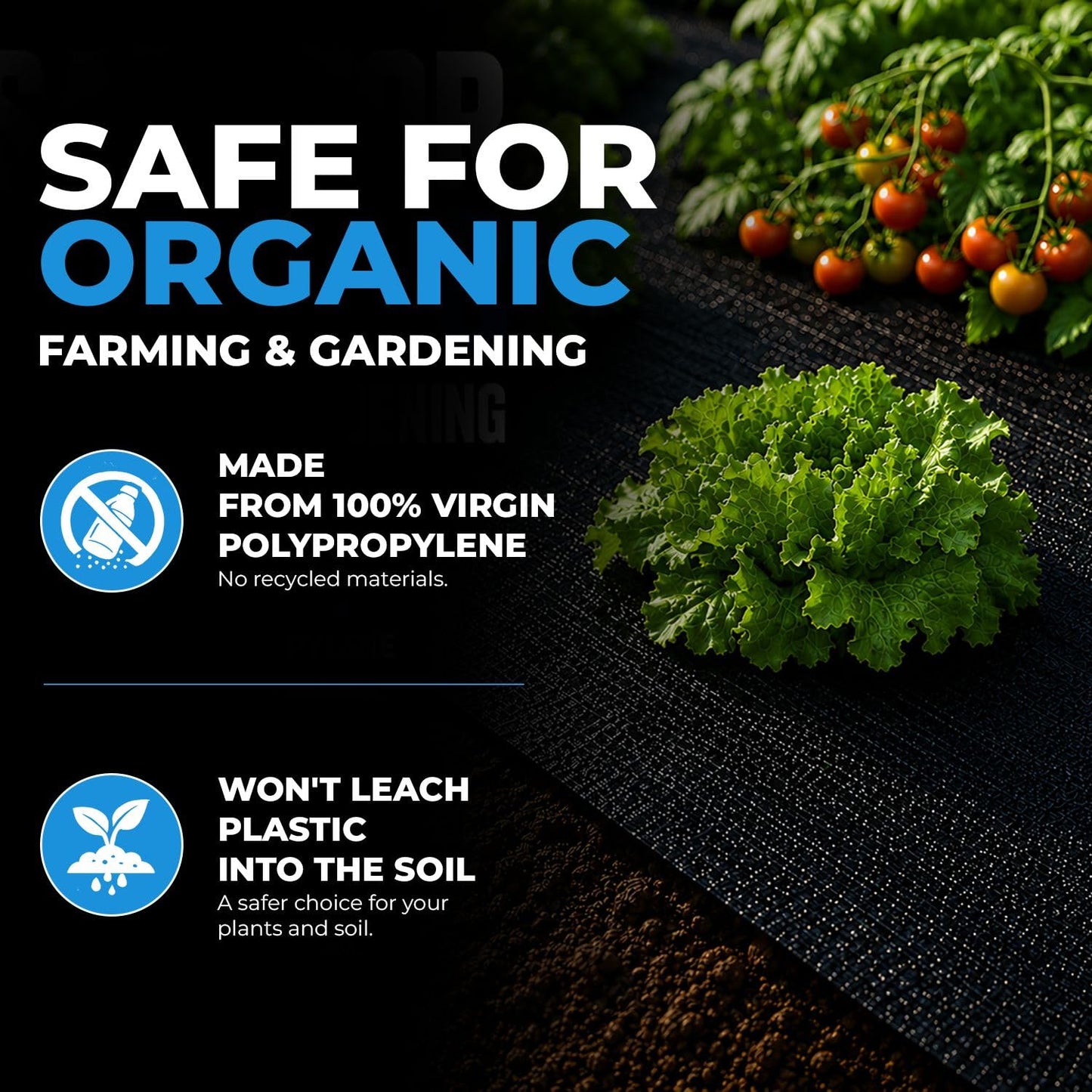 Sandbaggy 4 ft Wide Landscape Fabric | Weed Mat, Ground Cover, Garden | Industrial Grade Fabric | 135 Lbs of Tensile Strength | UV Protected | Approved by DOT (1 Roll - 4 ft x 300 ft)