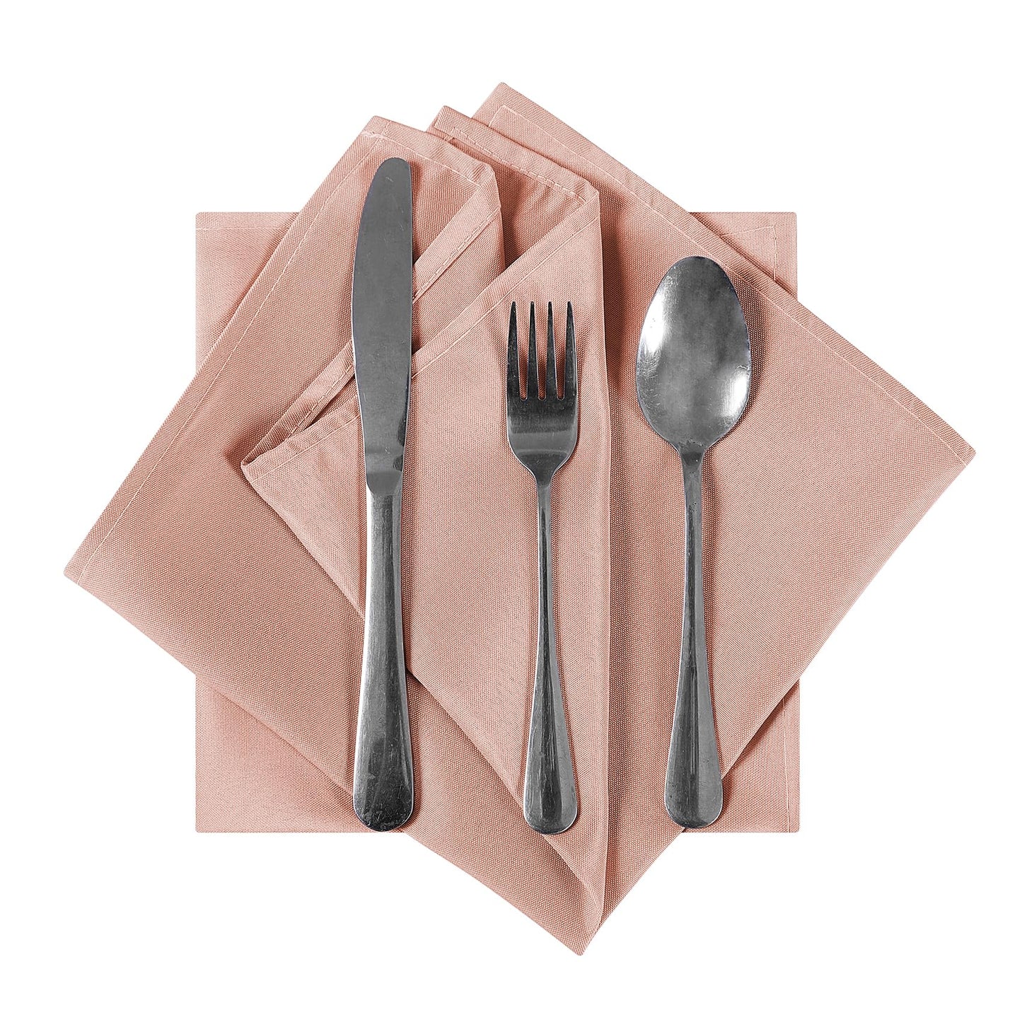 Bailarina Cloth Napkins Set of 80,17x17 inches Dinner Napkins Cloth Washable,Polyester Square Table Cloth Napkin Bulk with Hemmed Edges Ideal for Banquets, Parties and Weddings-Dusty Pink