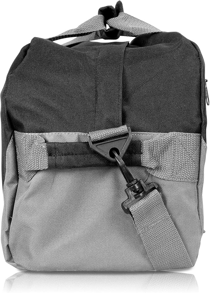 DALIX 18" Two Tone Duffle Bag Medium Black Red Blue Gold Pink Purple Gray