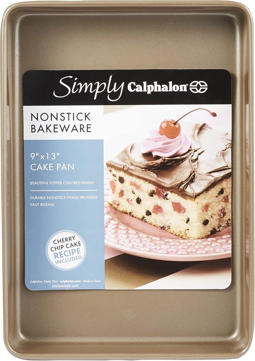 Calphalon Nonstick Bakeware - Rectangular Cake Pan, 9-Inch x 13-Inch for Effortless Baking