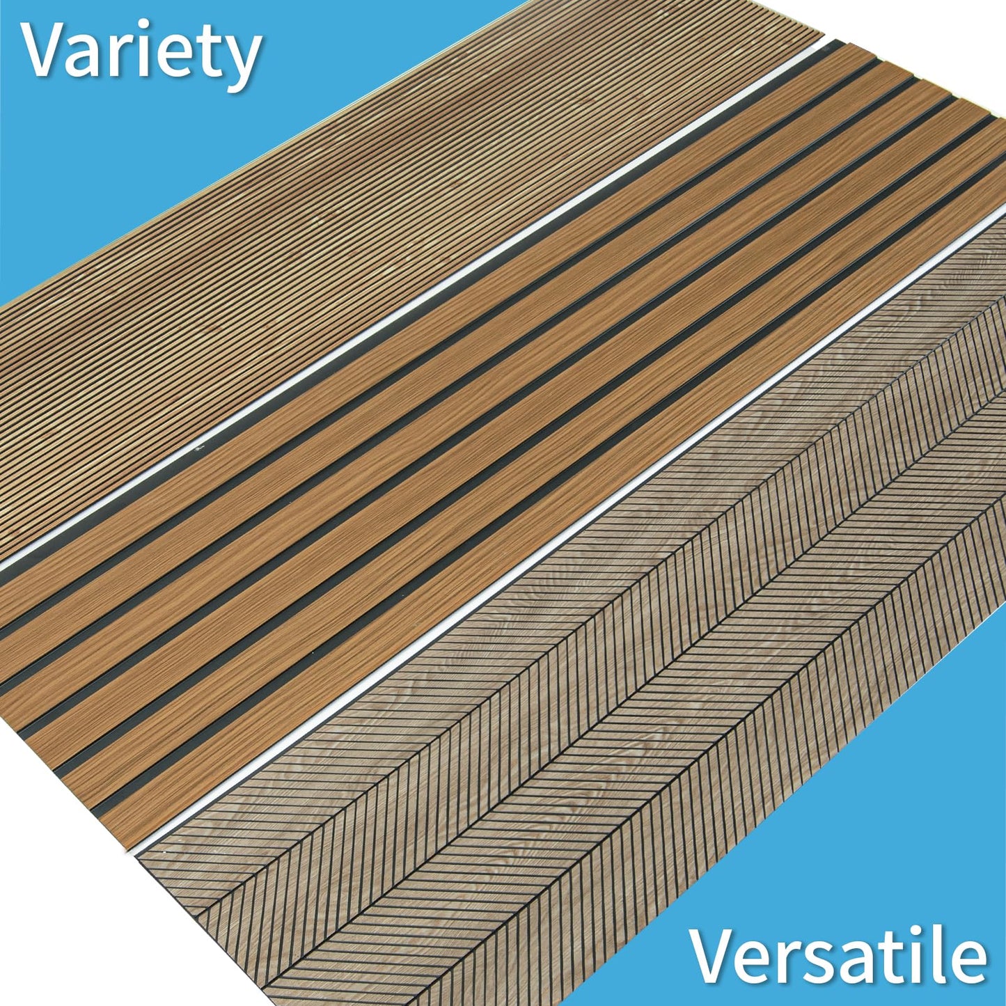 Art3d 4-Pack Glue-On Six-Grid Wainscoting Panel for Interior Wall Decor - 104 x 12 Inch Polystyrene Ultralight Slim Slat Wall Panels for Living Room Bedroom, Granite