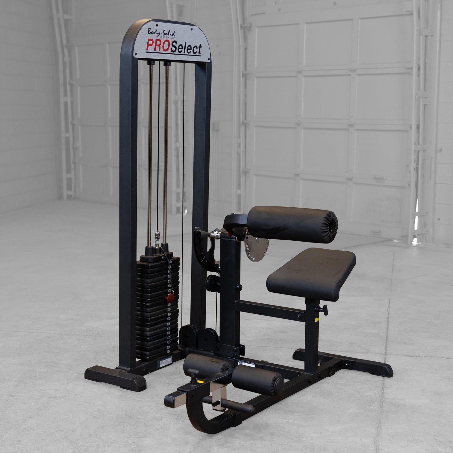 Body-Solid (GCAB-STK) Pro Select Ab and Back Machine with 210-Pound Weight Stack, Abdominal & Back Muscles Training Functional Exercise Workout Station, Home and Commercial Gym