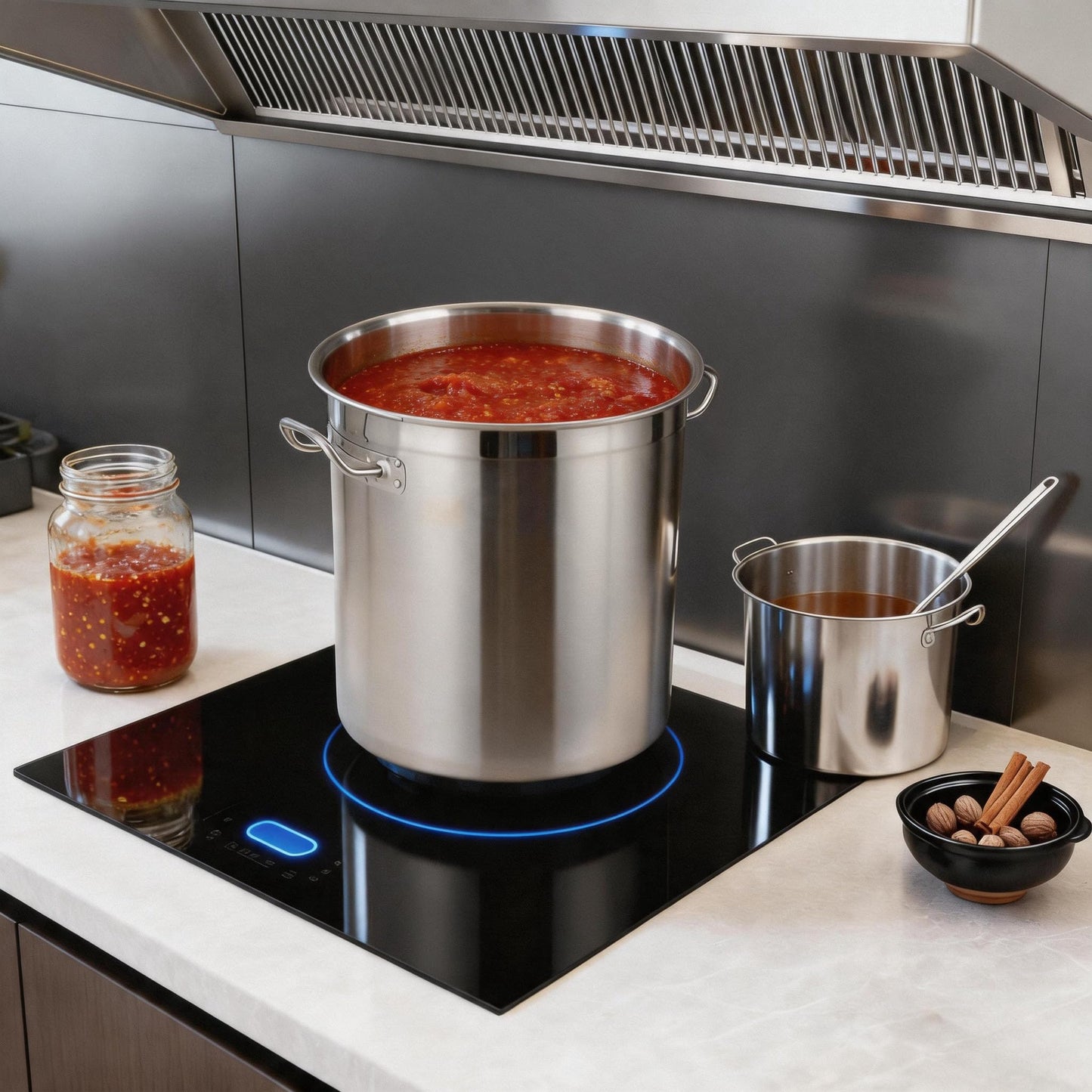 40L/10.5 Gal Automatic Food Mixer 110V 180W Stainless Steel Electric Mixer For Cooking Agitator Chocolate Paste Heat Mixing Machine Food Mixer Pot Seasoning Bottom Soup Sauce Stirrer
