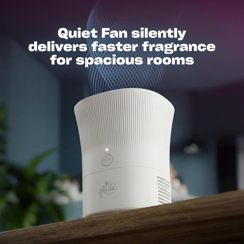 Glade Scent Flow Air Freshener - Clean Linen | 1 Device + 4 Refills, 2.61 Fl Oz