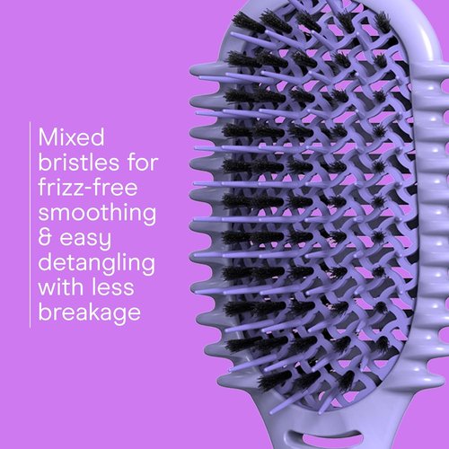 Conair Curl Define Pro Hair Brush - Frizz-Free Detangling & Curl Definition | Dual-Vent Design, Mixed Bristles