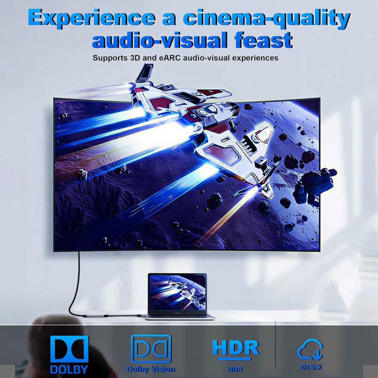 DGHUMEN 8K 1.4 2.1 8K 60Hz 4K 120Hz 5080/4090,RX 7900/6900 DisplayPort to HDMI Adapter / Unidirectional DP to HDMI