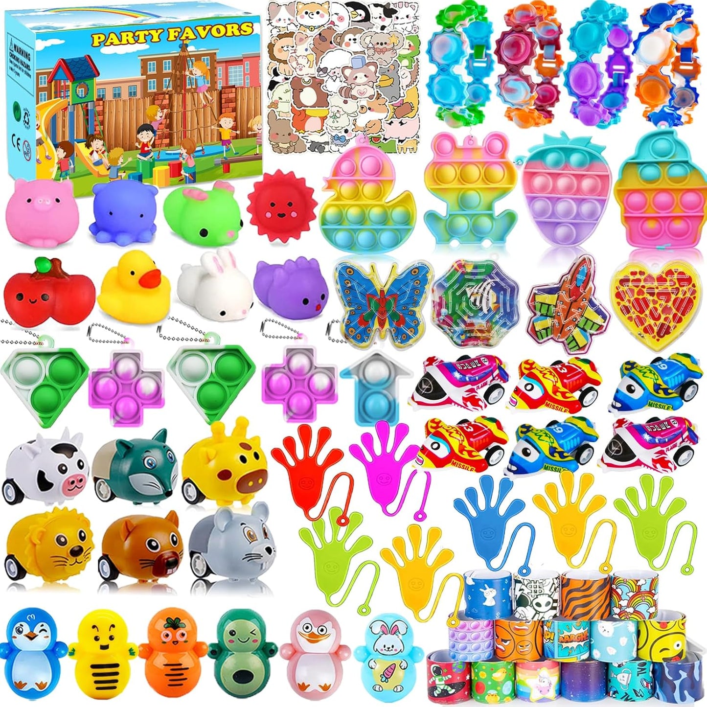 Treasure Box Toys - 126 Pcs Kids Party Favors | Easter Egg Fillers & Goodie Bag Stuffers