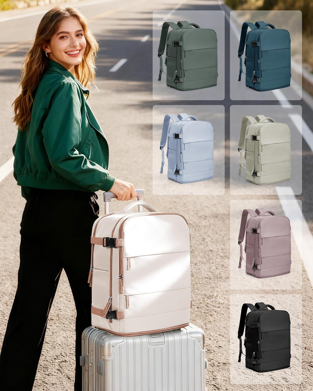 coowoz Backpack Backpacks Backpack 20L Travel Carry On for Women Man Gym with Laptop Compartment Mochila de Viaje