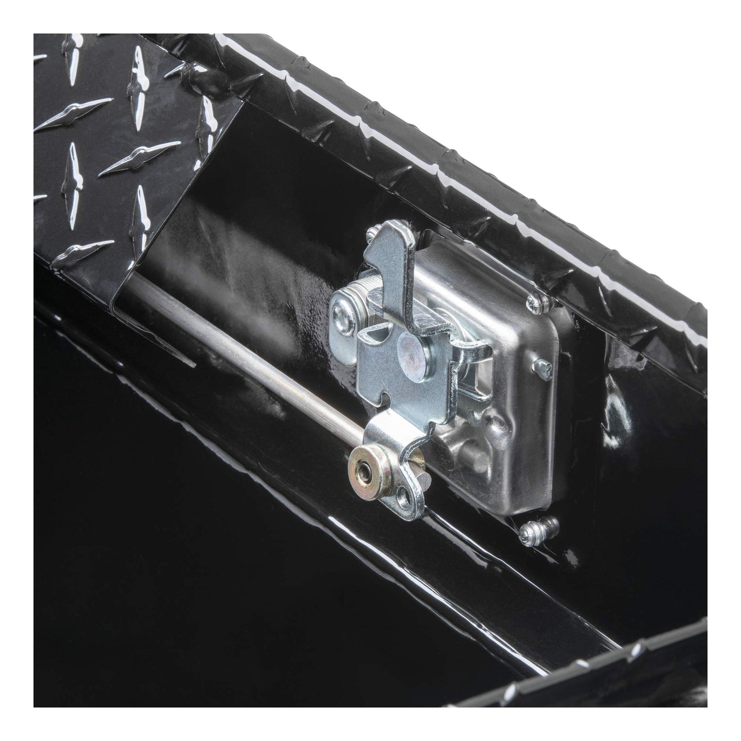 UWS EC10552 69-Inch Gloss Black Heavy-Wall Aluminum Slim Truck Tool Box with Low Profile, RigidCore Lid