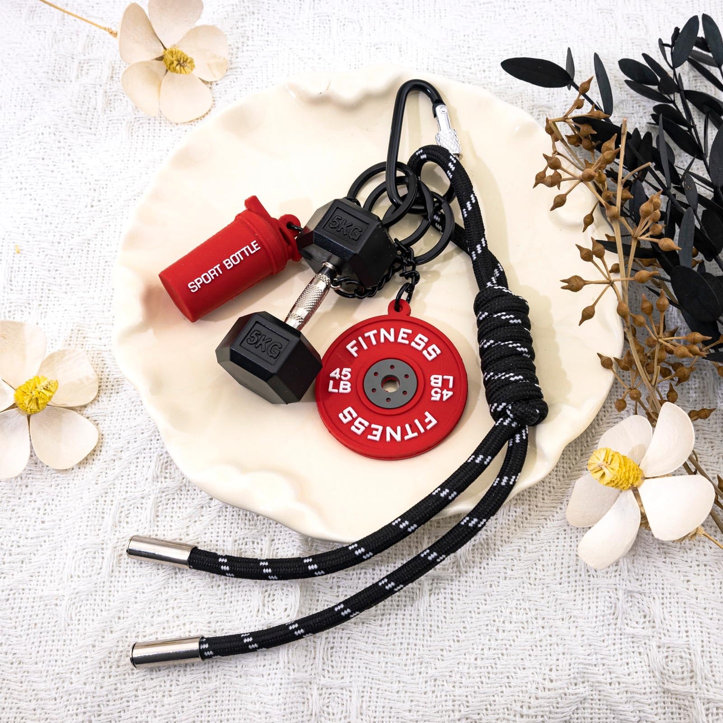 igvean Gym Gifts for Women Fitness Keychain Cool Gifts for Gym Lovers Fitness Gift for Women Men Bag Purse Charms for Womens Girl Workout Accessories for Her