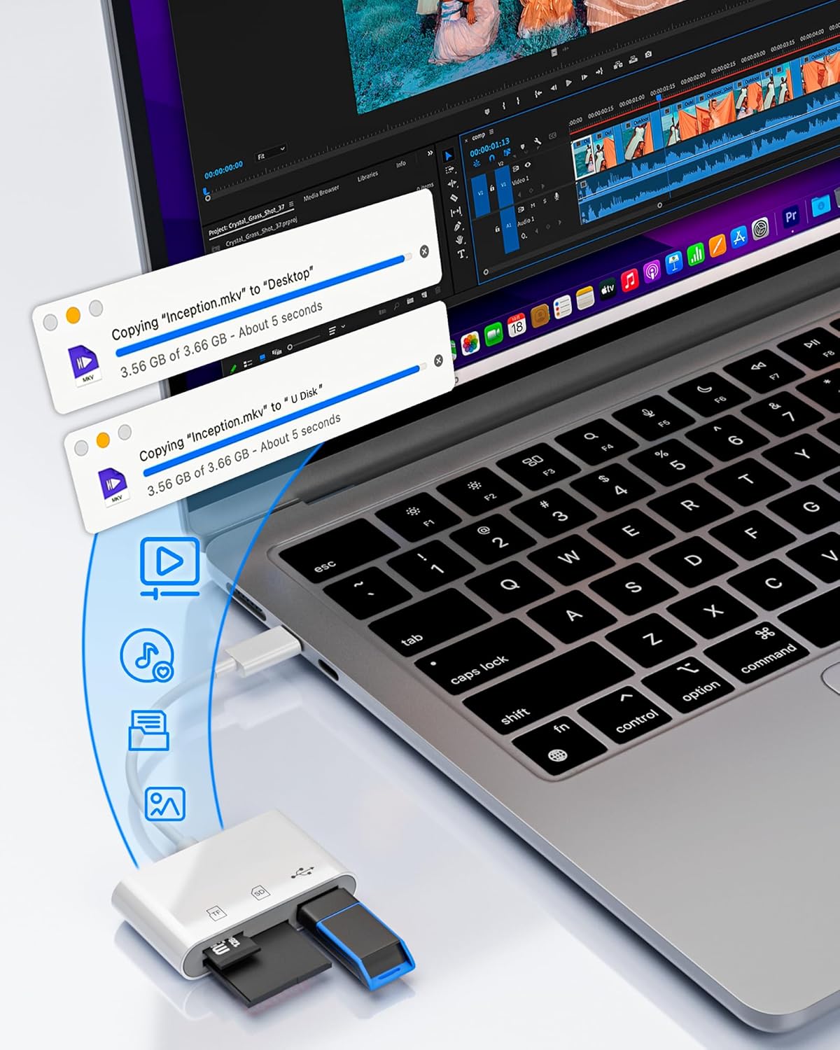 YOFEEPOP 3.0 3 17/16/15, SD Card Reader, USB Type C Memory Card Adapter, SD/TF Card Reader with USB Port, SD Card