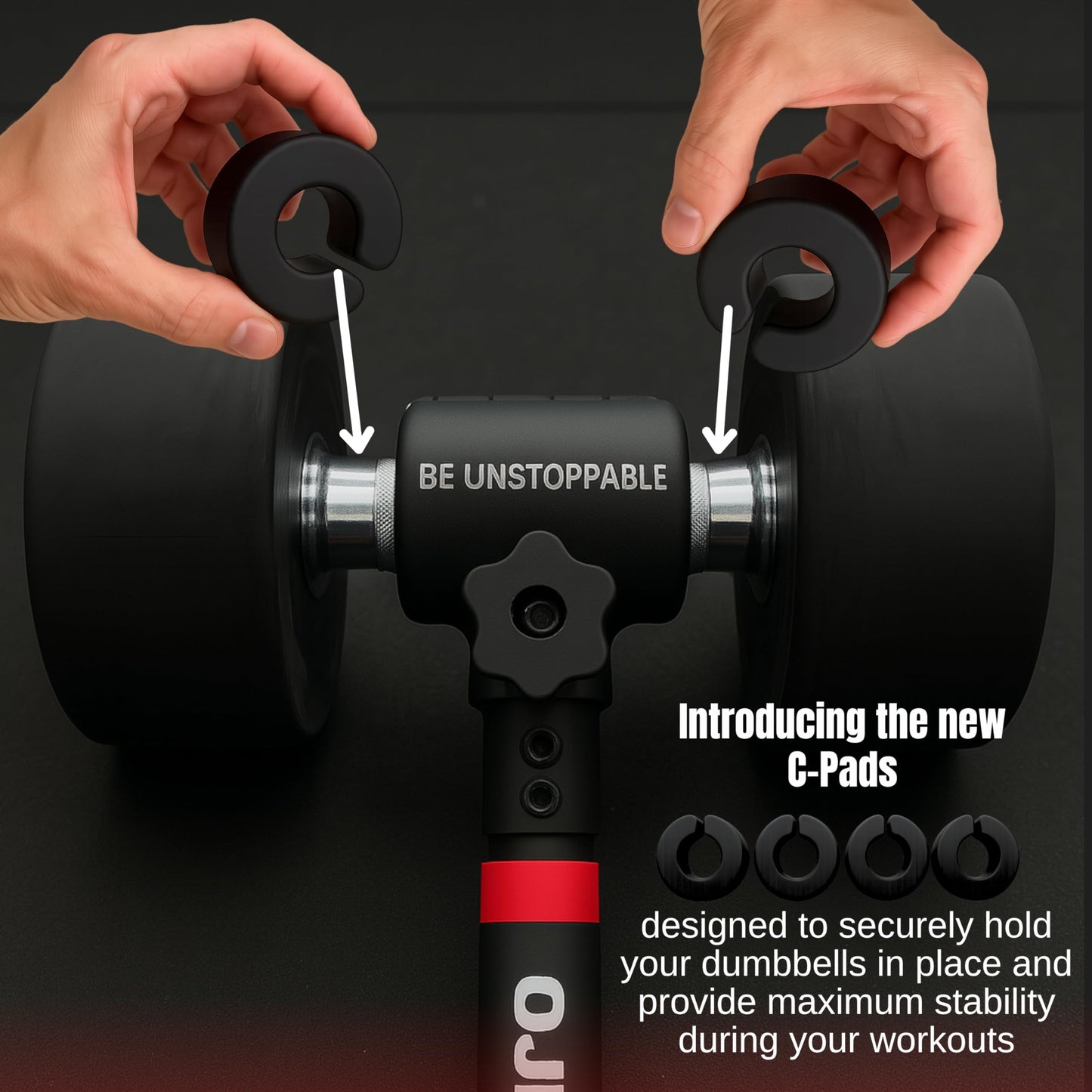 OJEXA Dumbbells to Barbell Converter Set, Adjustable Weights, 200 lb Capacity, Steel Clamp, Home Gym