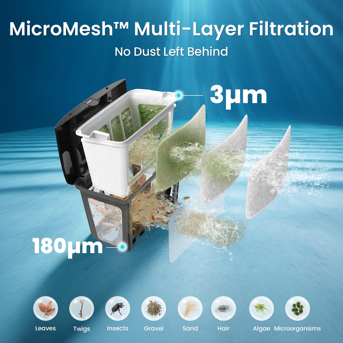 AIPER Scuba V3 AI Vision Cordless Robotic Pool Cleaner, Include Wireless Charging Dock, Smart Waterline Parking & Featherlight Design, Micromesh Multi-Layer Filtration, Grey