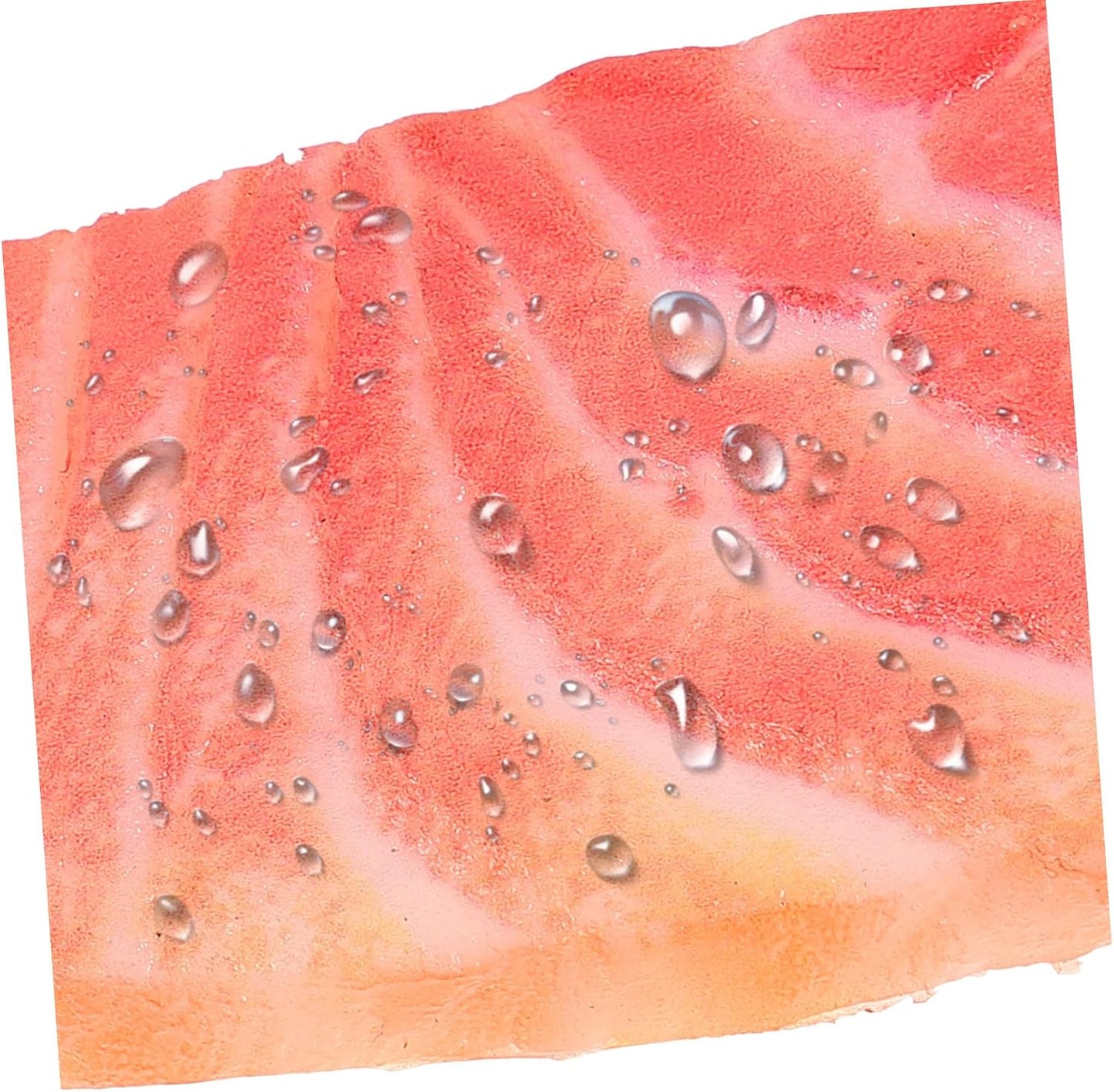 KESYOO Lifelike Salmon Slice Model Realistic Simulation Fish Decoration for Photography Props Early Education Food