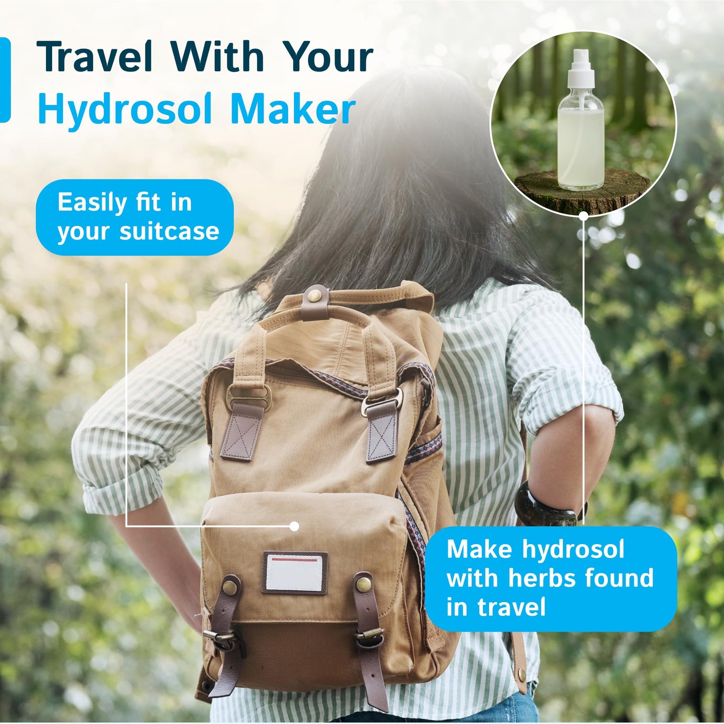 LETIME Hydrosol Maker, Steam Distillation Equipment for Making Hydrosol and Essential Oil, KD5 Stainless Steel Hydrosol Distiller, Plug and Play Distillation Kit, Portable Hydrosol Machine