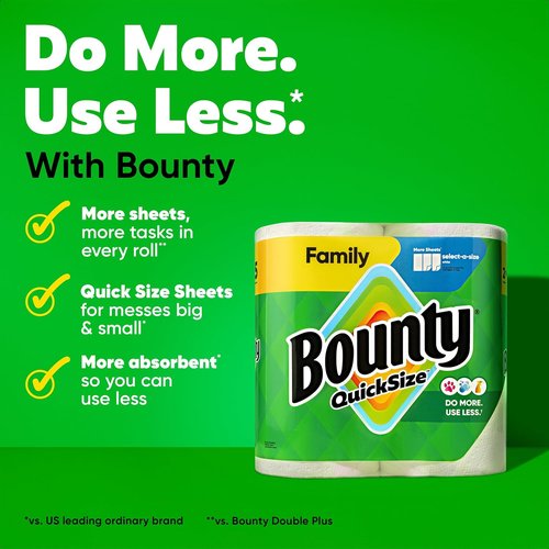 Bounty Quick-Size Paper Towels - White, 16 Family Rolls | Charmin Ultra Soft Toilet Paper, 18 Mega XL Rolls