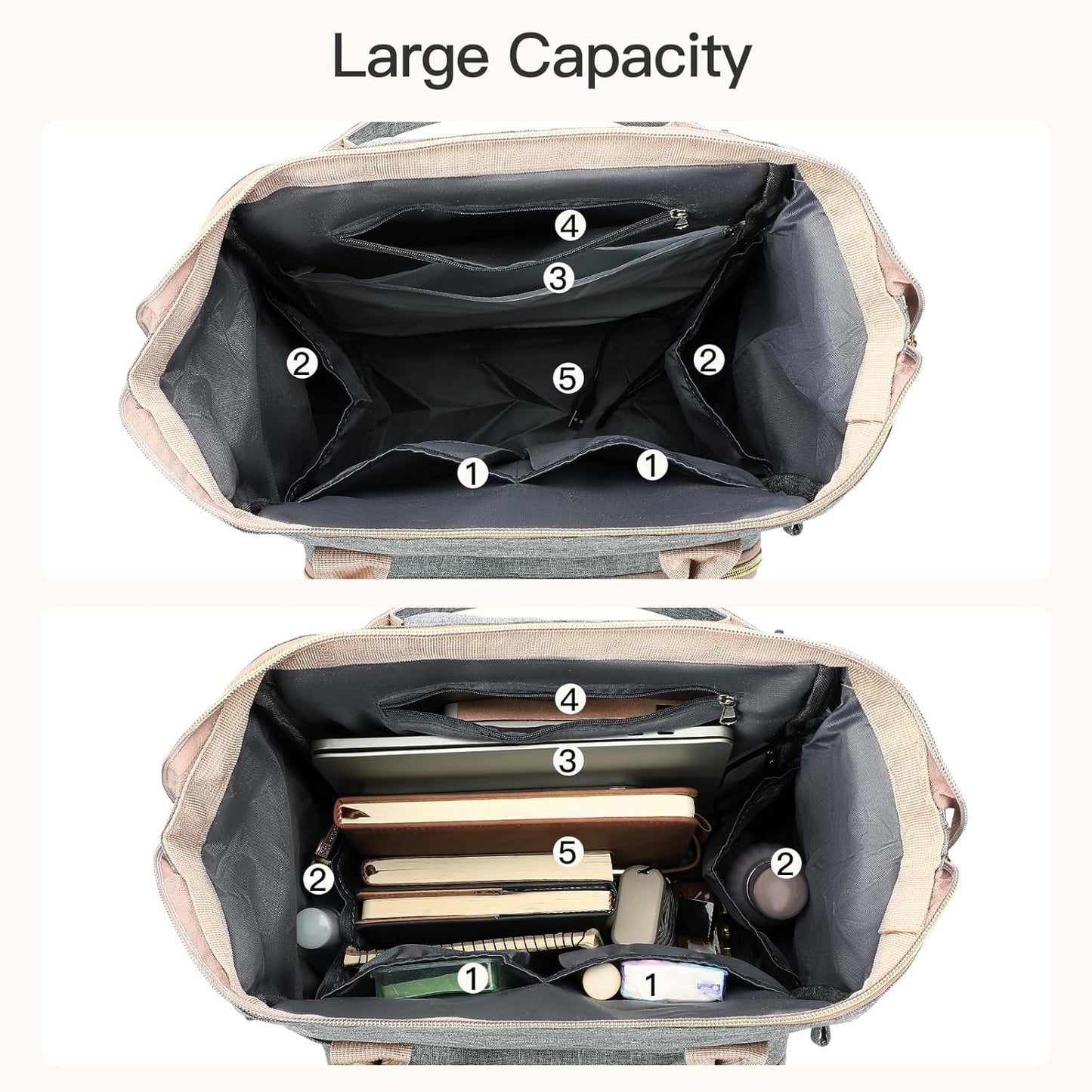 Backpack 15.6 inch Backpack Daypack GAEKEAO Laptop for Women Travel Work Purse with USB Port Casual for Nurse Teacher