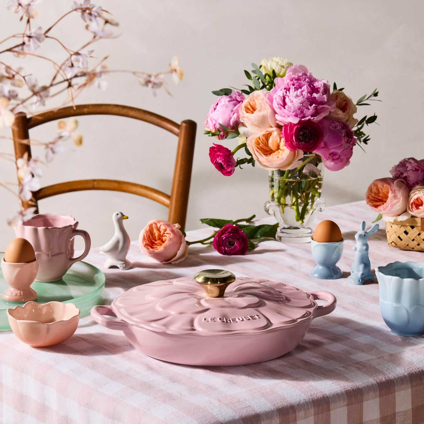 Le Creuset Stoneware Bunny Pie Vent, 3 inch, Provence