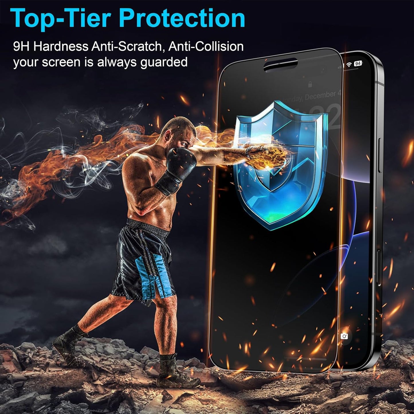 2 Pack 15 6.7-inch Mothca Matte Privacy Screen Protector for iPhone Pro Max [Auto Fit Box Dust-Free] Anti Spy