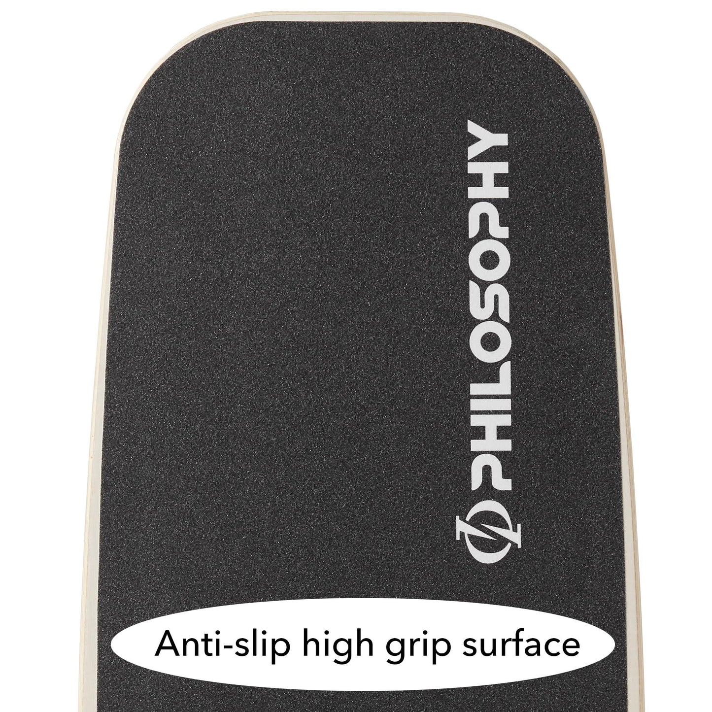 Philosophy Gym Balance Board - Wooden Balance Trainer with Adjustable Stoppers