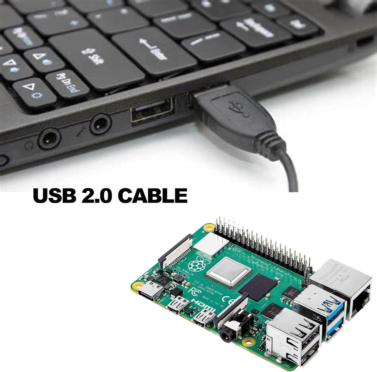RQG 8MP IMX179 4K 2.0 USB Camera Module, Fixed Focus Lightburn Camera with Microphone, Embedded UVC Drive-Free USB