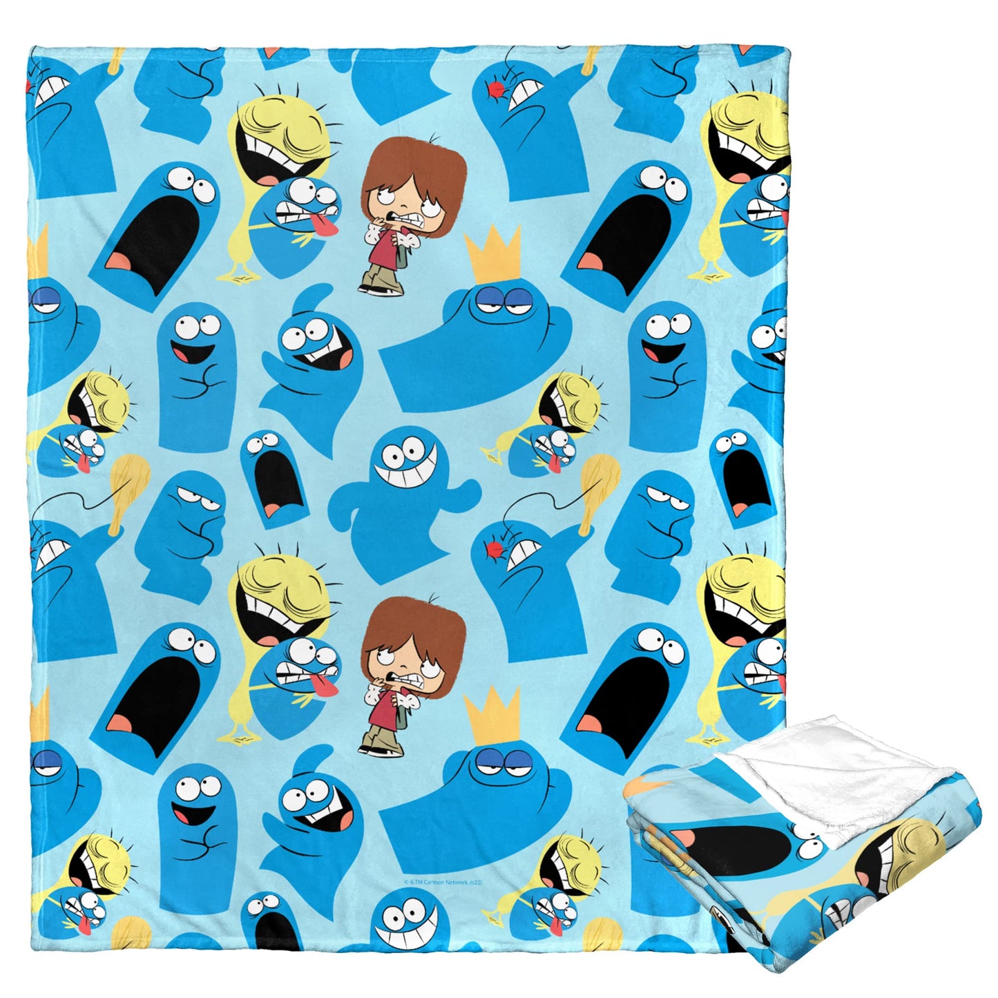 Northwest Cartoon Network - Foster's Home for Imaginary Friends Silk Touch Throw Blanket, 50" x 60", Best of Bloo