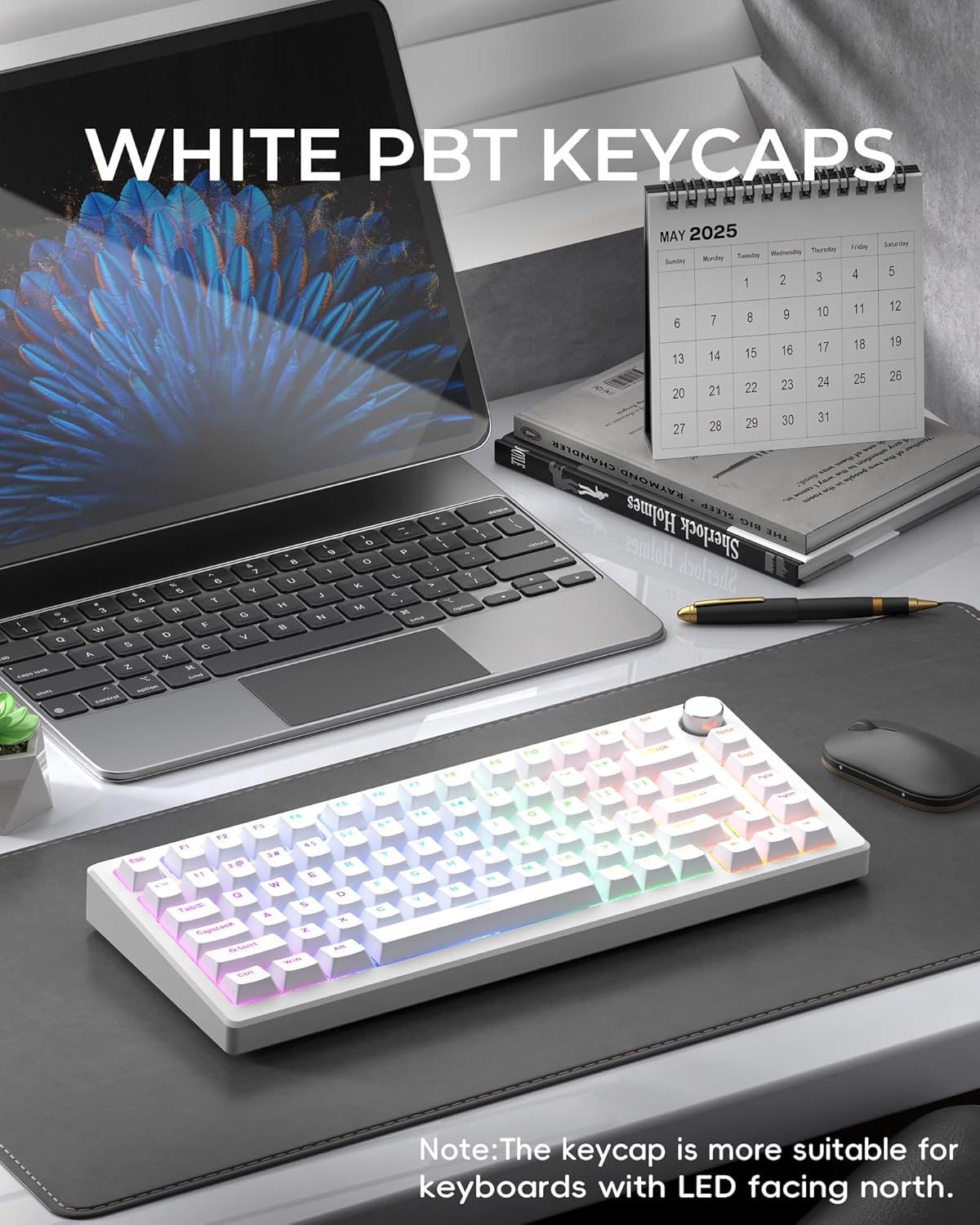 SDYZ 131 Set, x XVX Doubleshot PBT Keycaps for Mechanical Keyboards - Shine Through Keycaps, Full Key OEM Profile