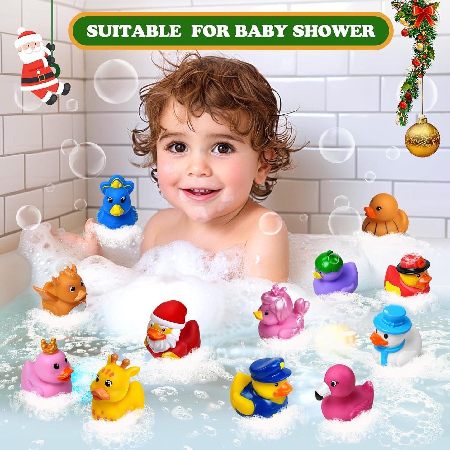 Rubber Duck Advent Calendar 2025 - 24 Days of Fun Christmas Countdown Toys for Kids