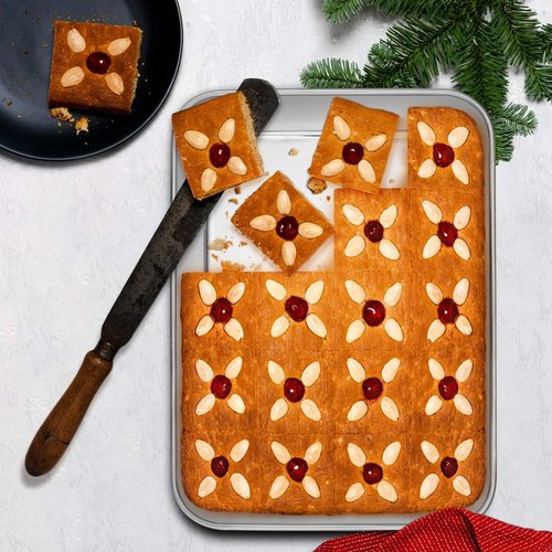 E-far Stainless Steel Baking Pans Set | 3-Piece Rectangle Bakeware for Cake, Lasagna & Brownies - 12.5/10.5/9.4 Inch, Non-Toxic & Dishwasher Safe