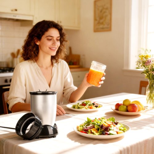 Adapter for Magic Bullet Blender And Ball Wide-Mouth Mason Jar - Blend Directly in a Mason Jar Replace Plastic Cup-Accessory for 250 Watt Magic Bullet Blender