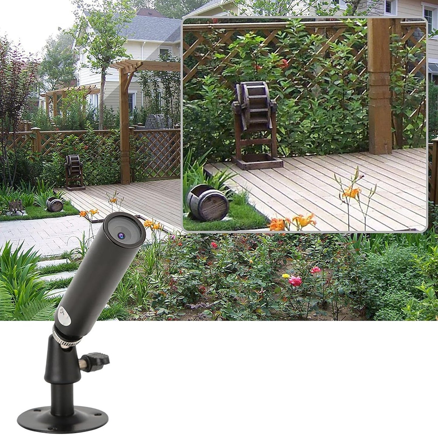 Tangxi 1080P 2MP 0.0001 AHD Cylinder Camera, Full High Definition Micro Wired Security Camera,AV & BNC Cylinder Camera