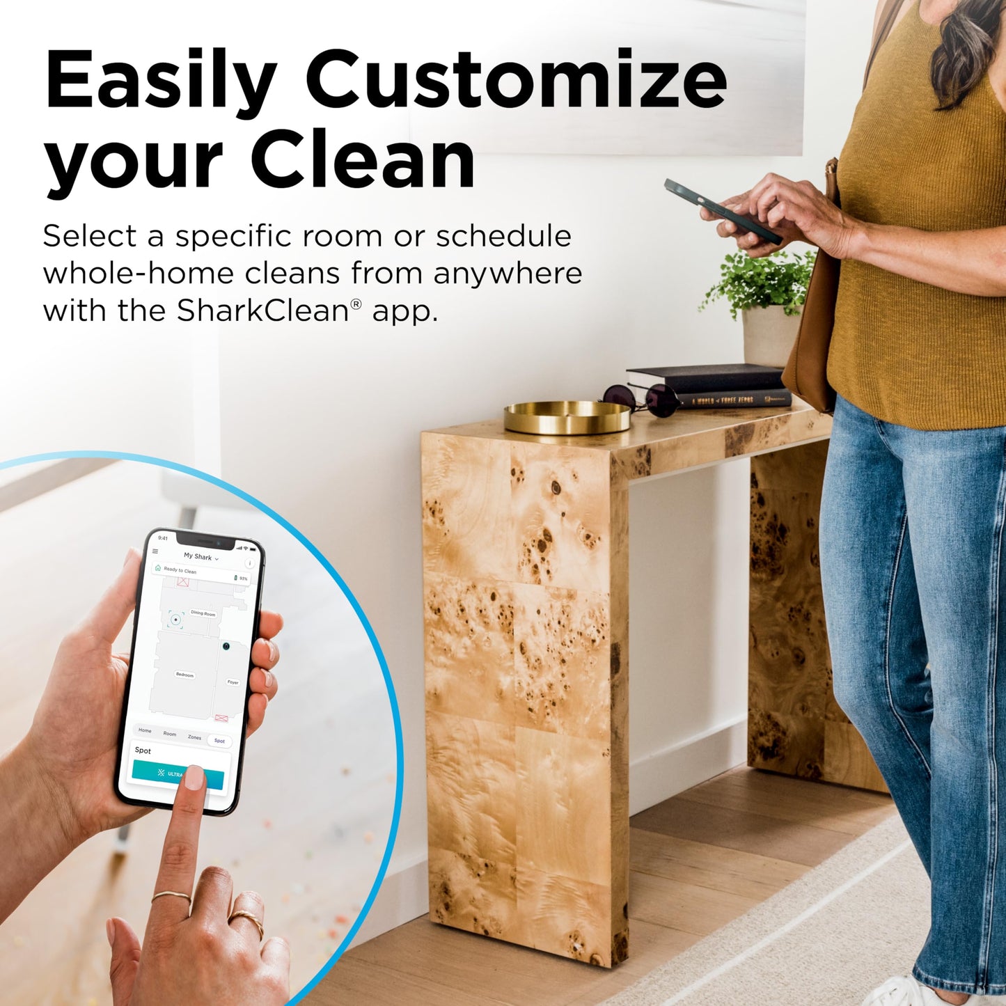 Shark Matrix Plus | 2-in-1 Robot Vacuum & Mop for Carpets & Hard Floors | Sonic Mopping & Powerful Suction for Pet Hair | Self-Empty Base | 45-Day Capacity | HEPA | LiDAR Nav | Black/Mocha | AV2630WA